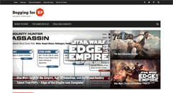 Desktop Screenshot of beggingforxp.com